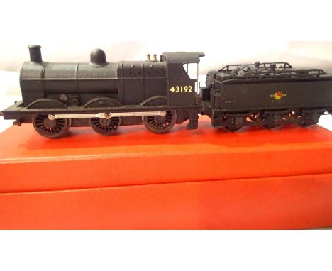 Hornby OO scale 0.6.0 4F and tender, part kit built, finished in black, 43192 Late Crest in fair - good condition. P&amp;P Gr