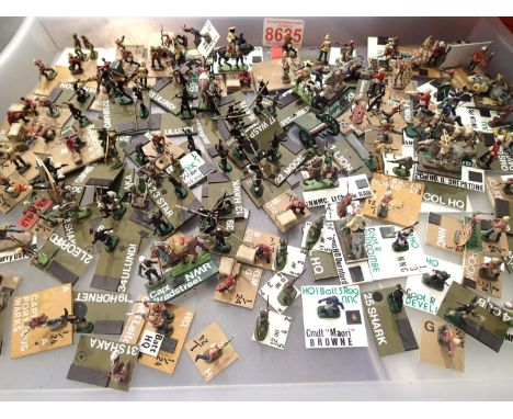 Selection of Wargaming figures, includes Zulus, mostly plastic 1/72 scale, finished to an excellent standard. P&amp;P Group 2