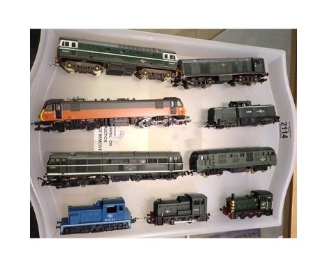 Nine OO scale diesel locomotives to include Bachmann, Hornby, Lima mostly in good condition, some may require attention, unbo