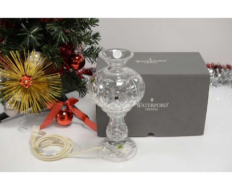 A modern Waterford Lead Crystal table lamp, in box marked L1, 30.5cm high, sold as a work of artAPPEARS TO BE IN EXCELLENT CO