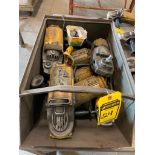 Metal Bin w/ Dewalt Grinder Parts