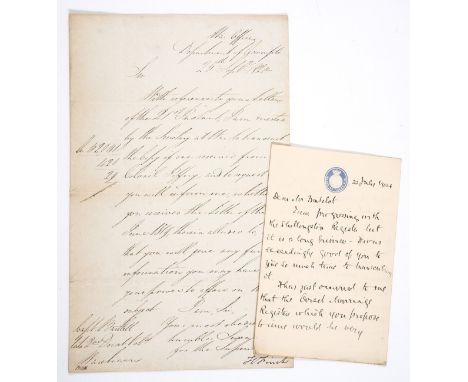 Dorset.- George III (King of the United Kingdom of Great Britain and Ireland, and King of Hanover, 1738-1820) Letter signed "