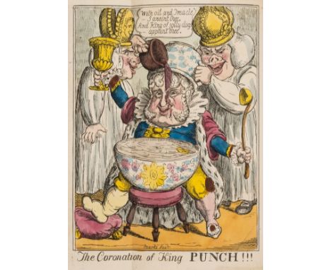 NO RESERVE George IV.- History of the Coronation of Punch (The), and the Humours of his Wife Judy, first edition, folding han