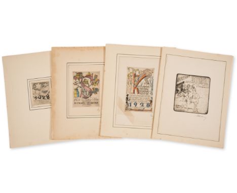 German artists.- Graphische Gelegenheitsarbeiten Deutscher Kunstler [A Volume of Occasional Graphic Work by German Artists], 