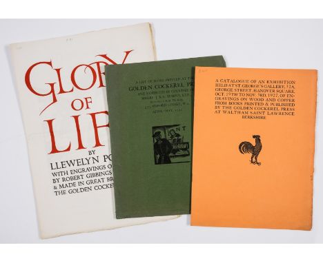 Taylor (Michael) &amp; Brocard Sewell. Saint Dominic's Press: a Bibliography 1916-1937, one of 400 copies, original cloth-bac