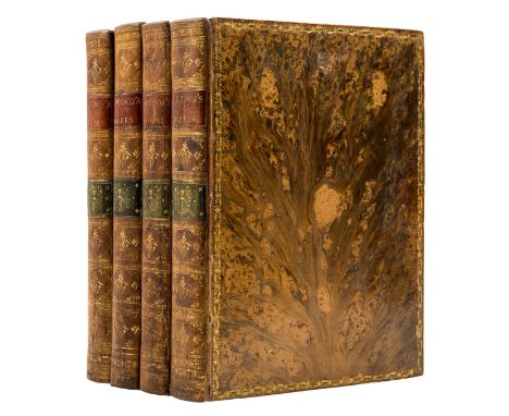 Addison (Joseph) The Works..., 4 vol., engraved portrait frontispiece, 3 engraved plates (1 with repaired tear), several ff. 