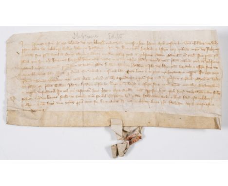 Somerset, Isle Brewers village.- Charter, grant by Thomas de Marleberge [Marlborough], knight, to Sir William de Wyke, parson
