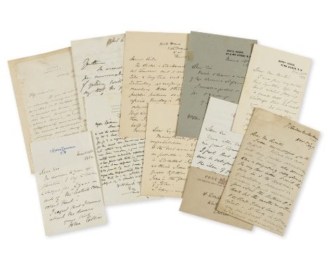 Artists.- Group of letters of nineteenth-century artists, comprising: John Collier (1850-1934), portrait painter, (11); Willi