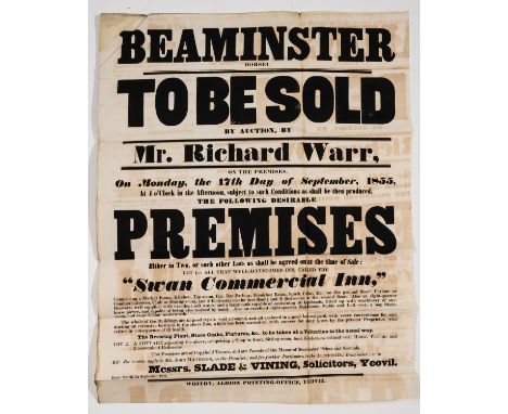 Dorset, Beaminster.- Collection of papers relating to Beaminster, manuscript and printed, including: manuscript legal case re