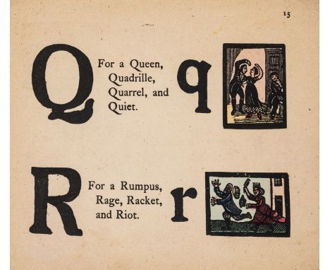 NO RESERVE Crawhall (Joseph) Old Aunt Elspa's ABC, first edition, hand-coloured woodcut illustrations by the author throughou