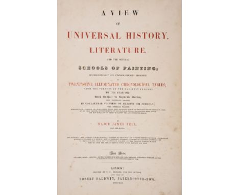 NO RESERVE Bell (Major James) A View of Universal History, Literature, and the Several Schools of Painting, fifth edition, ti