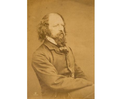 Tennyson (Alfred, first Baron Tennyson, poet, 1809-92) Portrait of Tennyson, albumen photograph, copyright mark in lower left