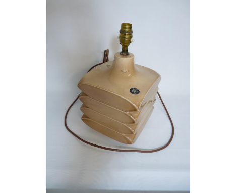 Doulton glazed 1970s Lamp Base with paper label 