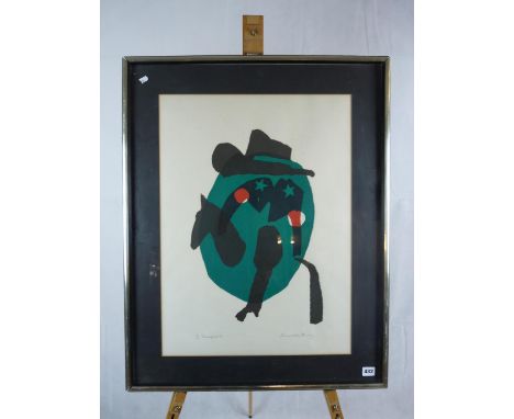 Ronald King Framed Print entitled 'Trooper II' 11 of 50. 64 x 46cm 