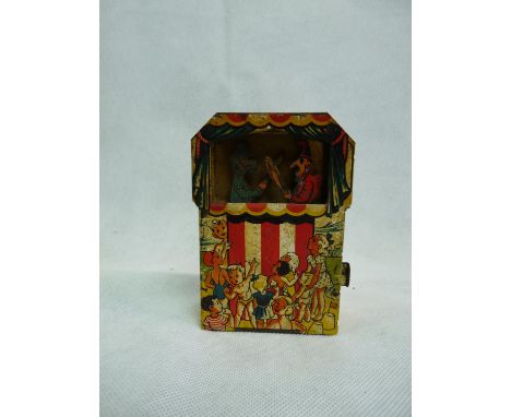 Vintage Tin Plate Punch Toy Money Box. 11cm in Height 