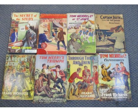 A small selection of Martin Clifford &amp; Frank Richards 1940s boys hardback novels to include first editions 