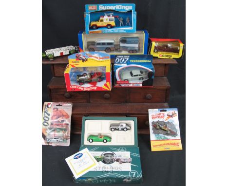 Collection of mainly boxed Corgi matchbox and Dinky diecast toy vehicles to include; Corgi Chitty Chitty Bang Bang 05301 and 