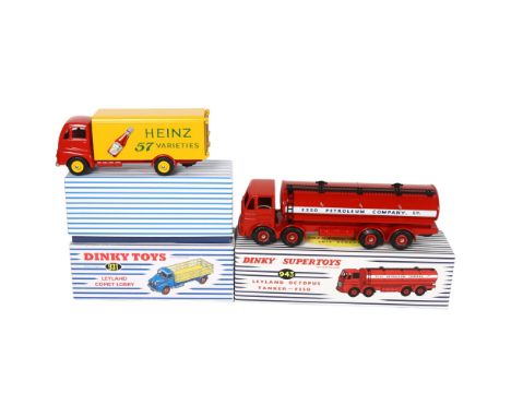 DINKY SUPERTOYS - model 943 Leyland Octopus Tanker - Esso, boxed, Dinky Toys model 931 Leyland Comet Lorry, boxed, and Dinky 