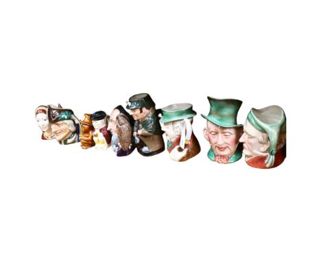 3 Beswick Dickens character jugs, Royal Doulton Merlin jug etc 