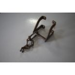 Turnover bracket for butterfly plough.