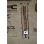 9-hole draw bar and Massey Ferguson stays.