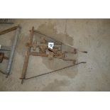 Massey Ferguson pick-up hitch. Comprising T-bar, drop arms, later style hook and keeper.