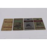 4x Ferguson implement instruction books: Mid-Mounted Mower, Multi-Purpose Blade, Potato Spinner,