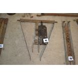 Ferguson pick-up hitch. Comprising push button T-bar, drop arms, hook and keeper.