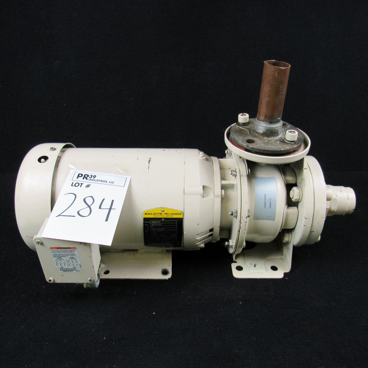 BALDOR RELIANCE JMM3613T 36H17X100 5HP PUMP MOTOR