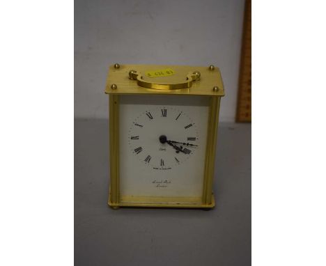 Modern Lionel Peck carriage clock with quartz movement