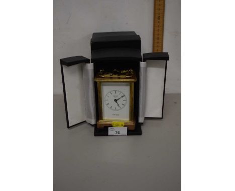 Bayard of Paris, brass cased carriage clock produced for Remy Martin with original box