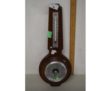 Hardwood cased barometer
