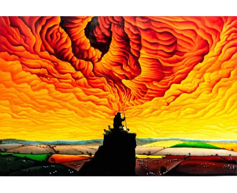 Mackenzie THORPE (1956) First Light Silkscreen, signed, inscribed and numbered 250/395, Halcyon Gallery label verso, 73cm by 