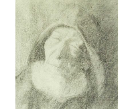 Manner of Newlyn School Fisherman Portrait Graphite on paper, 32cm x 31cm, 58cm x 56cm framed.
Shipping is available from £32