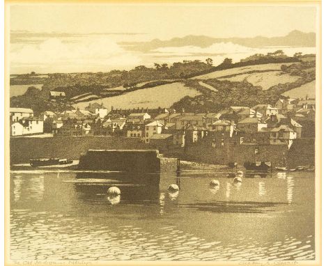 Geoffrey Sneyd GARNIER (1889-1970) The Old Harbour - Newlyn Etching, signed and inscribed, image size 22.5 x 27cm, 30 x 36.5c