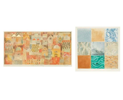 Trevor PRICE (1966) Seascape I Print, edition 27/150, signed and titled, 29cm x 29cm; together with Frank TAYLOR (1946), Lost