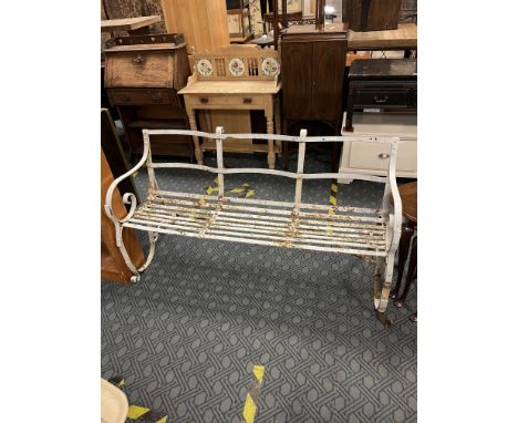 METAL GARDEN BENCH