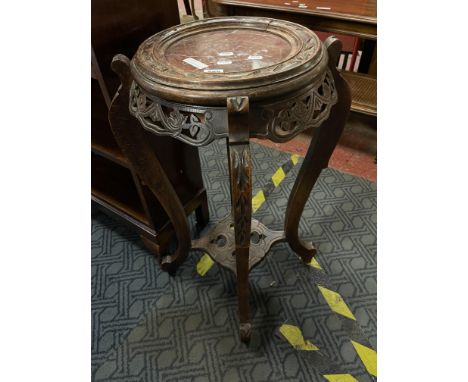 MARBLE TOP FRENCH PLANT STAND