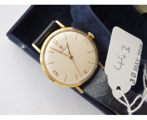 Gents boxed Tissot wrist watch with seconds sweep  