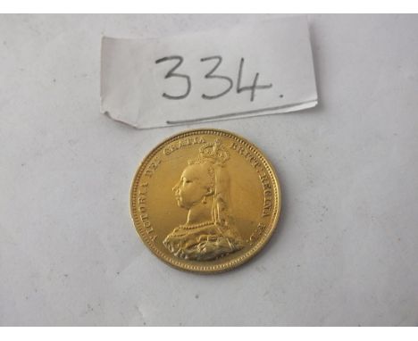 1887 Golden Jubilee shilling well decorated with enamel  