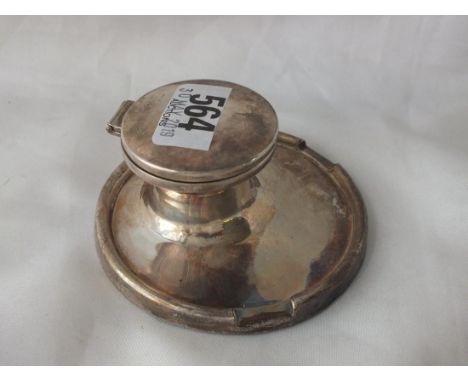 Capstand and inkwell, 3.5" dia. B'ham 1931    