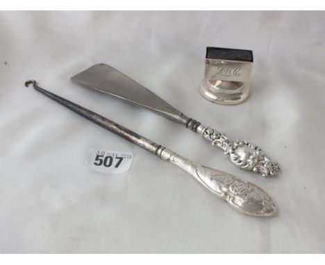 Button hook etc.       