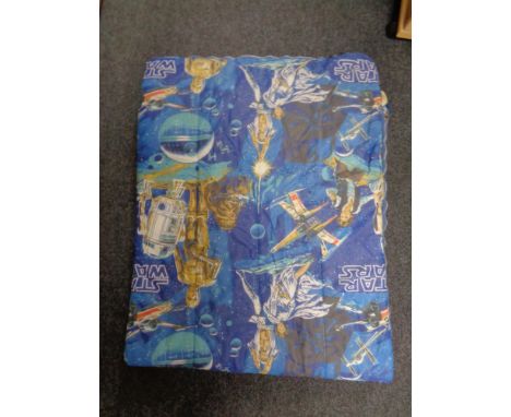 A vintage Star Wars sleeping bag
