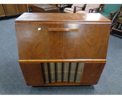 A 20th century walnut cased Regentone record player 