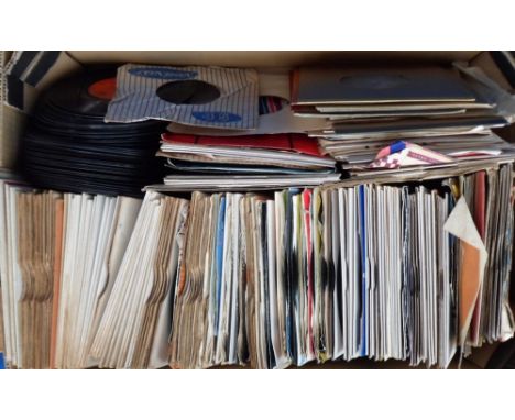 Vinyl Records, a collection of approx. 250 45rpm vinyl records mostly from the 1960/70's, some in cardboard sleeves, various 