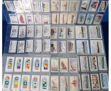 Cigarette &amp; trade cards, Ships &amp; Shipping, a collection of 16 sets inc. Carreras, Notable Ships, Wills, Famous Britis