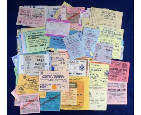 Football tickets, Glasgow Rangers, a collection of 160+ match tickets, all 1980's inc. Scottish Cup Final 1980 (x2), Chesterf