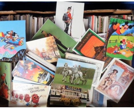 Postcards, a large selection of mixed subject modern cards dating from the 1960s onwards to include shipping, canals, comic, 