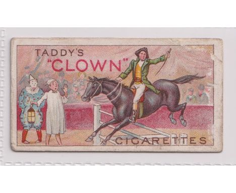 Cigarette card, Taddy, Clowns &amp; Circus Artistes, type card, ref H414 picture number 18 (worn and scuff marks, fair)