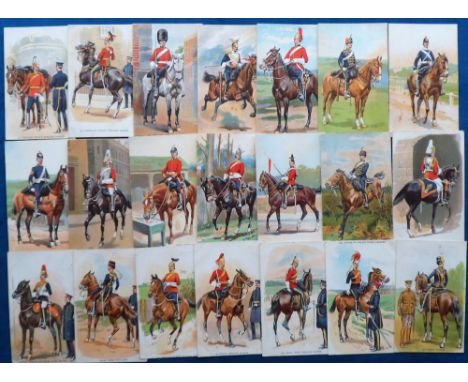 Postcards, Military, a good selection of approx. 48 cards published by Knight Bros, of mounted regimental figures from the Br